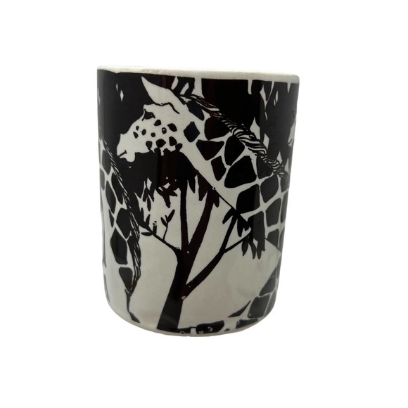 Vintage Vandor Imports‎ Giraffe Coffee Mug Bamboo Style Handle - Picture 3 of 7